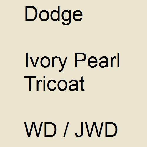 Dodge, Ivory Pearl Tricoat, WD / JWD.